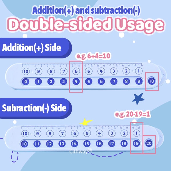 Cithway® Kid Easy-Learning Mathematical Ruler