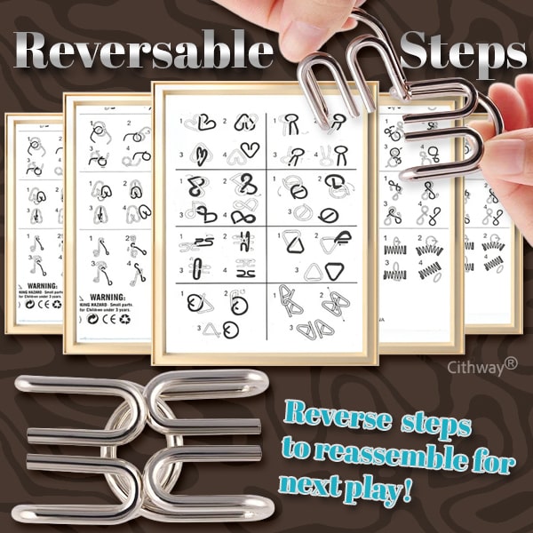 Cithway® 3D Metal Challenge Puzzle Toy