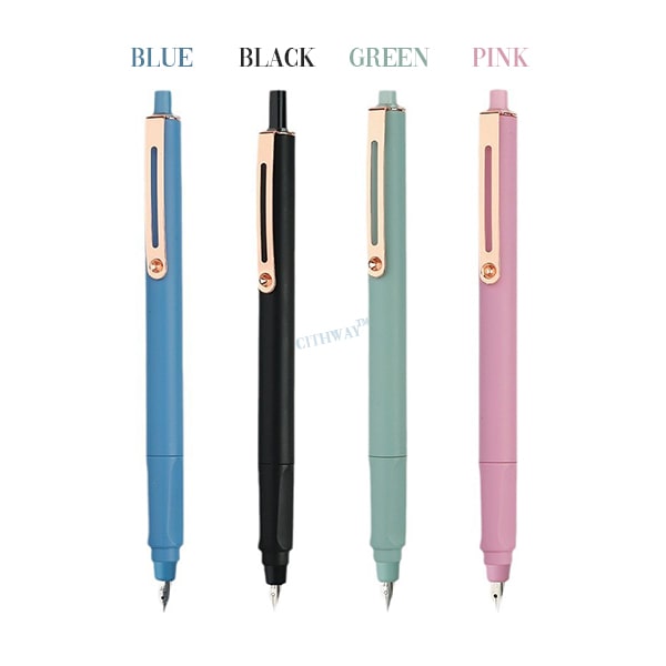 One-Press Retractable Fountain Pen