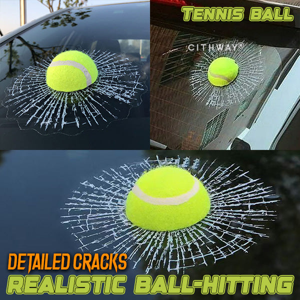 Cithway® Glass-Breaking Prank 3D Ball Hitting Sticker