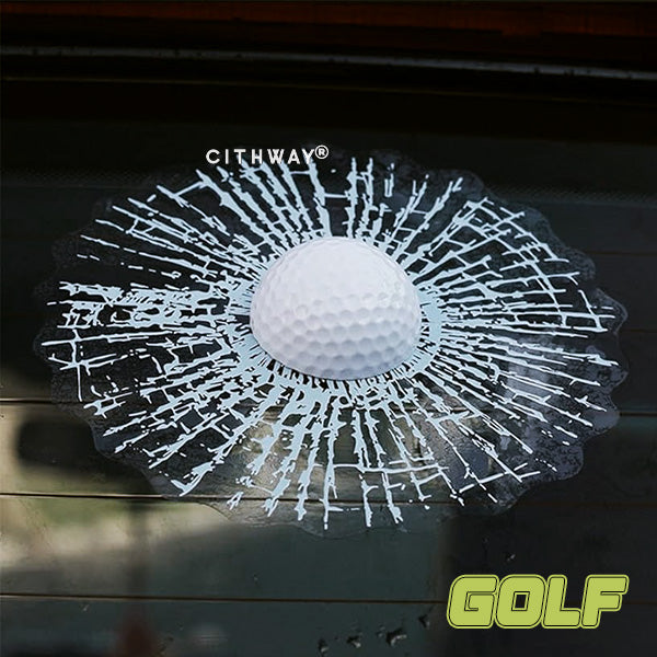 Cithway® Glass-Breaking Prank 3D Ball Hitting Sticker