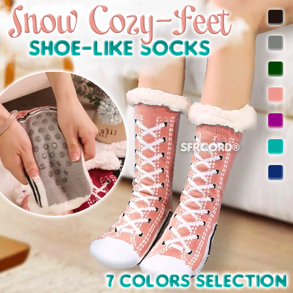 Sfrcord® Snow Cozy-Feet Shoe-like Socks (1 Pair)